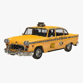 OLD NYC Checker Cab Simple Interior